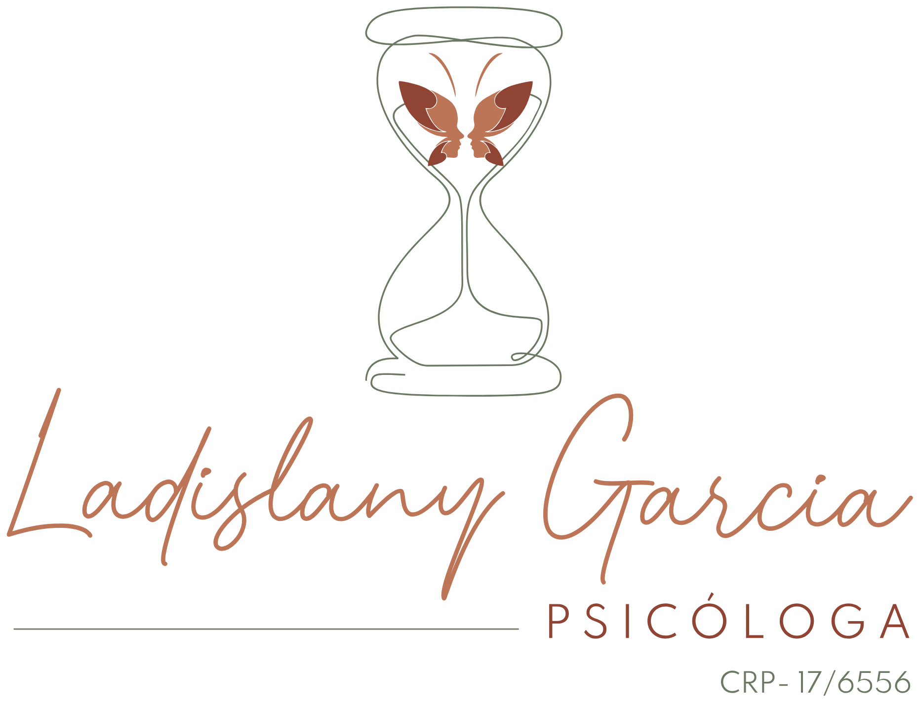 Logomarca Ladislany Garcia Psicóloga, CRP 17/6556
